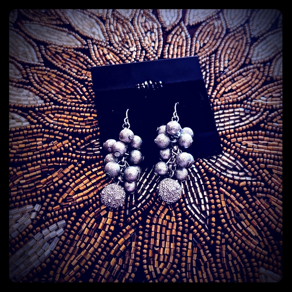 3 for $10 earrings silver cluster dangle earrings